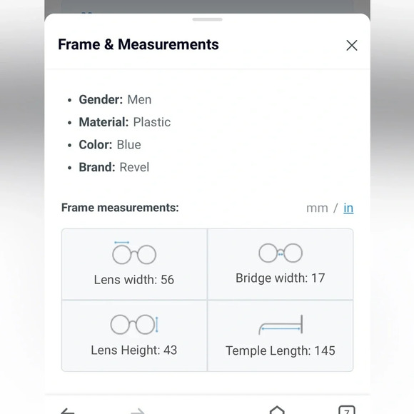 Revel Glide Men 35-002621 Eyeglasses Frames RXable Blue NWOT - Picture 13 of 13